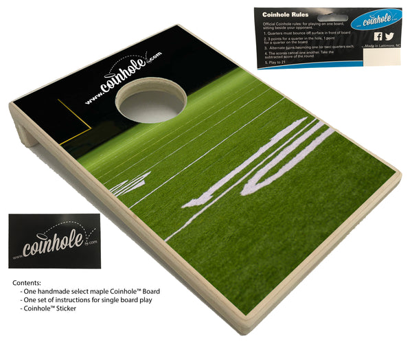 Football Field Coinhole® Single Board