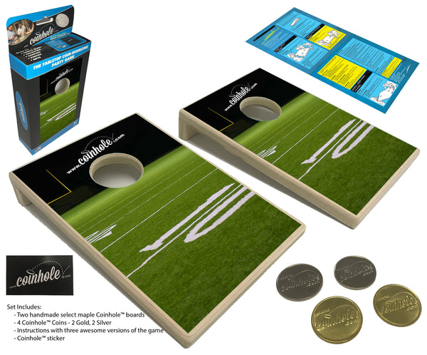 Football 10yrd Line Coinhole® Game Set