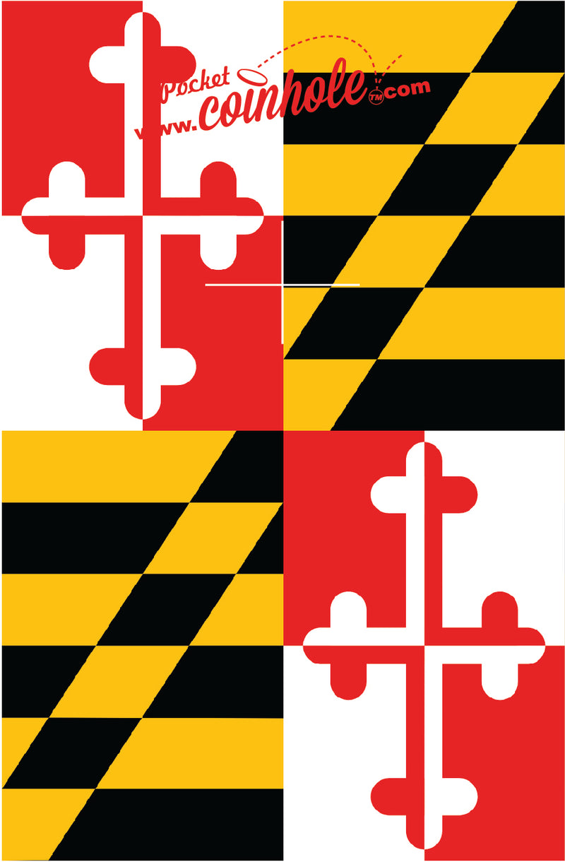 Maryland State Flag POCKET Coinhole®