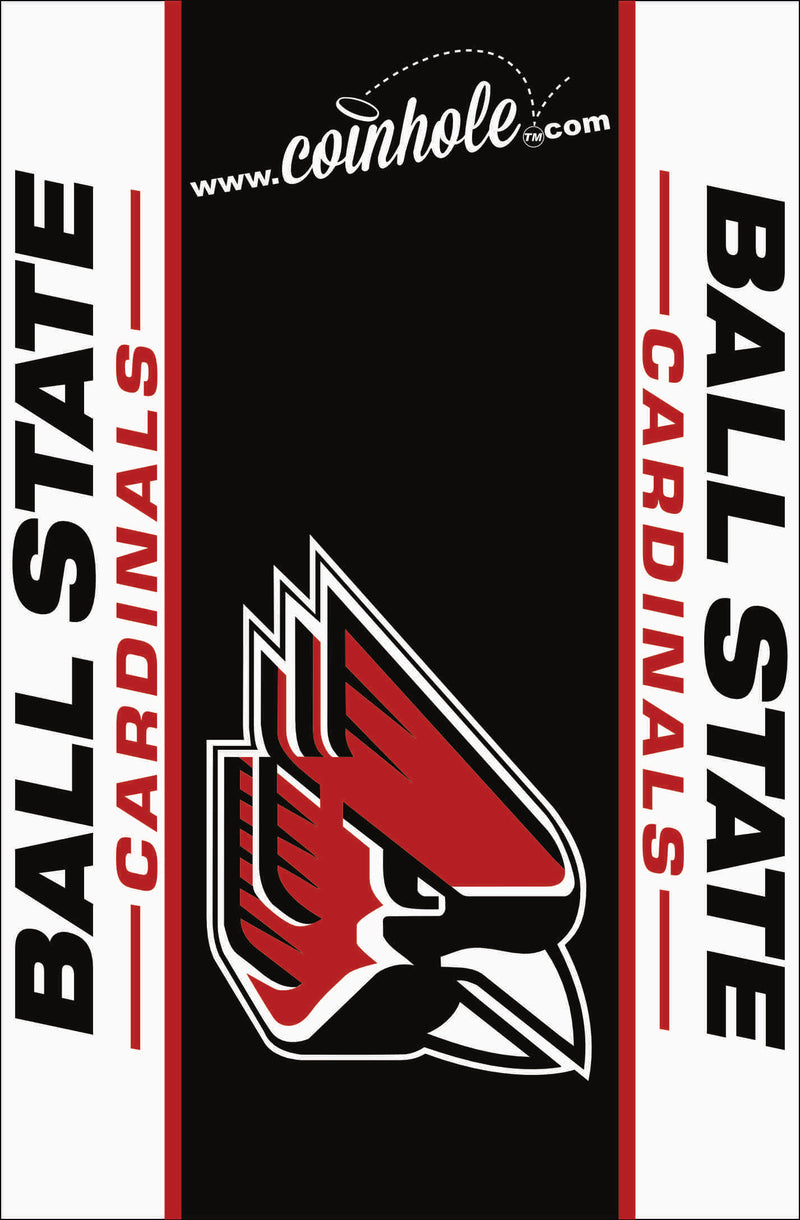 Ball State Cardinals Coinhole® Full Game Set