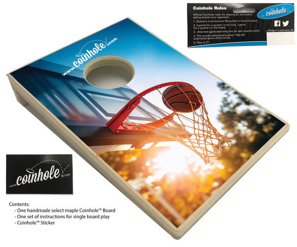 Basketball Hoop Coinhole® Single Board