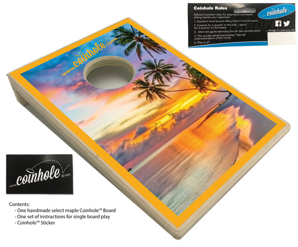 Sunset Beach Coinhole® Single Board