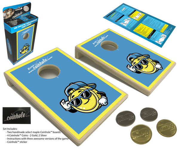 Coinhole® Coin Yellow & Blue - Full Game Set