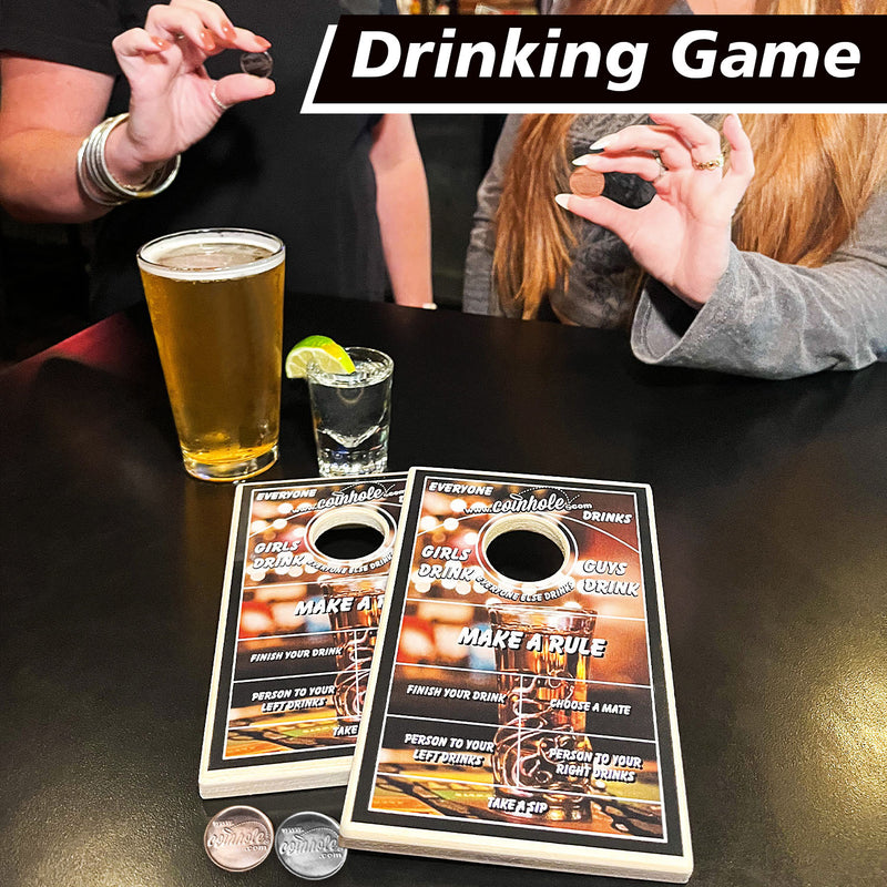 Drinking Game Coinhole™ Game Set