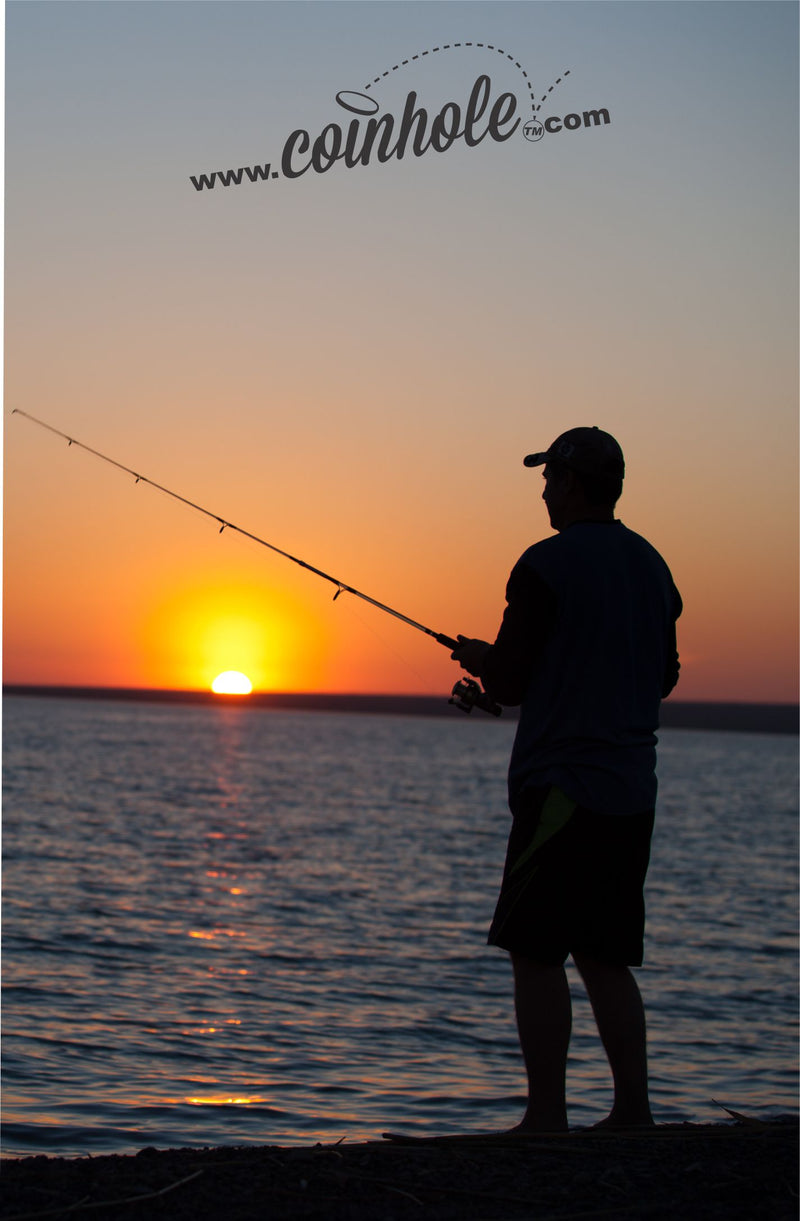 Fishing on the Beach Coinhole® Single Board