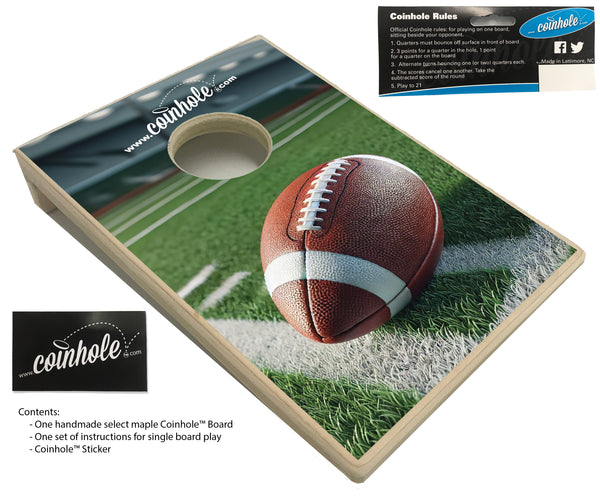 Football Coinhole® Single Board