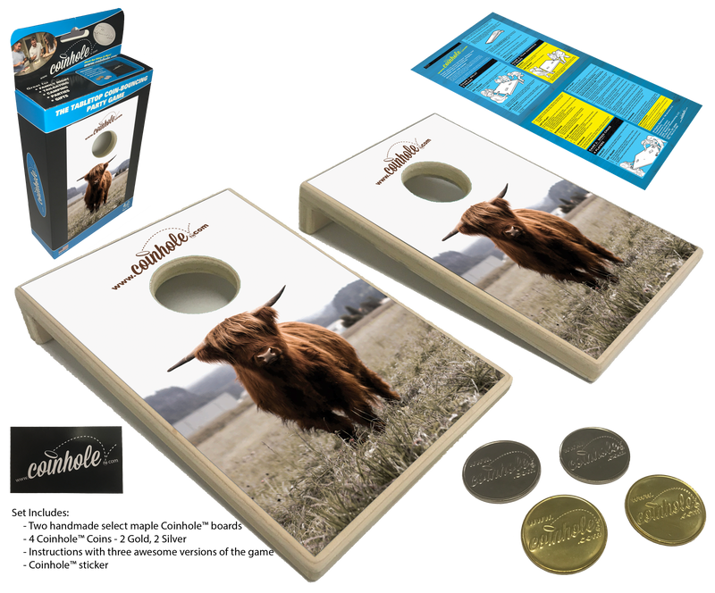 Highland Cow Coinhole® Game Set