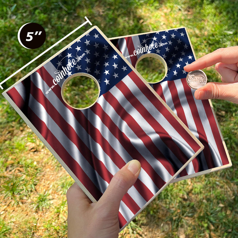 American Flag Coinhole® Full Game Set - ★★★★★