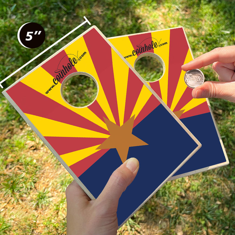 Arizona State Flag Coinhole® Game Set