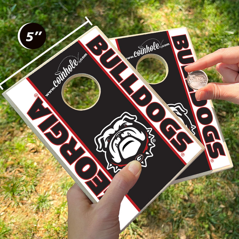 University of Georgia Bulldog Coinhole® Tabletop Game Set