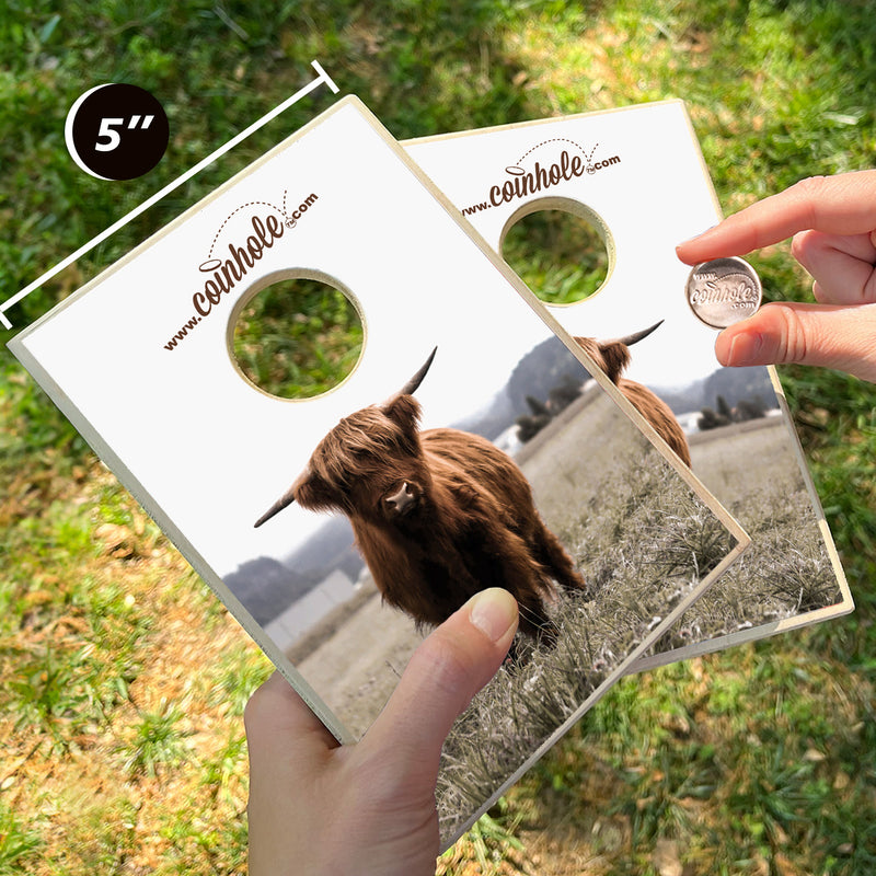 Highland Cow Coinhole® Game Set