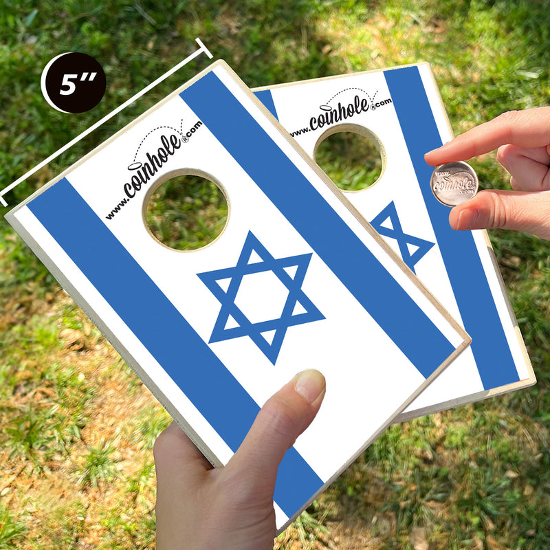 Israel Flag Coinhole® Game Set