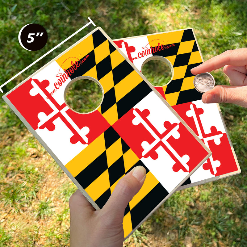 Maryland State Flag Coinhole® Game Set - ★★★★★