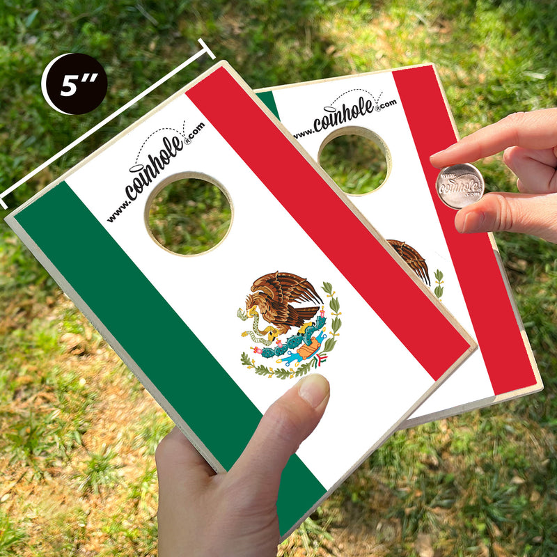 Mexico Flag Coinhole® Game Set