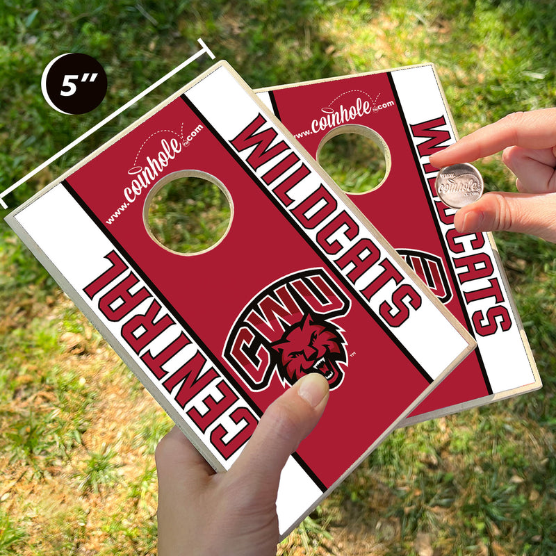 Central Washington University Wildcats Coinhole® Full Game Set