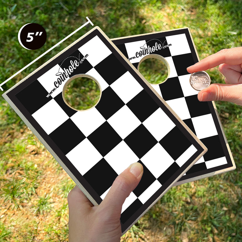 Checker Coinhole® Tabletop Game Set