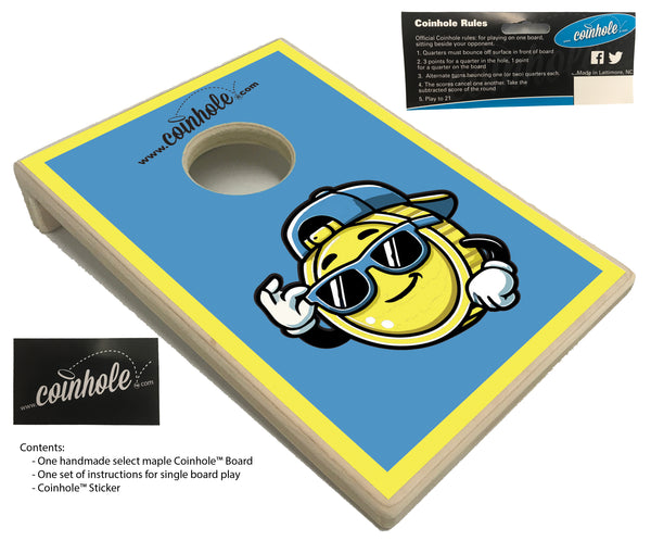 Coinhole® Coin Yellow & Blue - Single Board