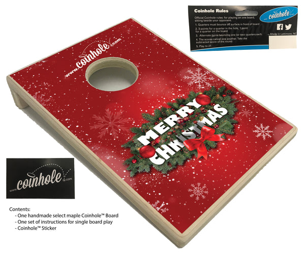 Merry Christmas Coinhole® Single Board