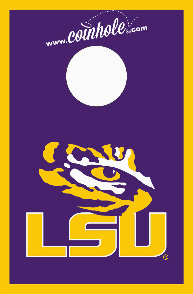 Louisiana State University Coinhole® Full Game Set - ★★★★★