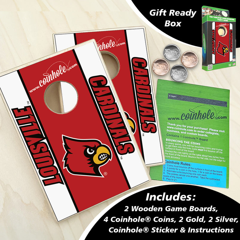 Louisville - The University of Coinhole® Tabletop Game Set