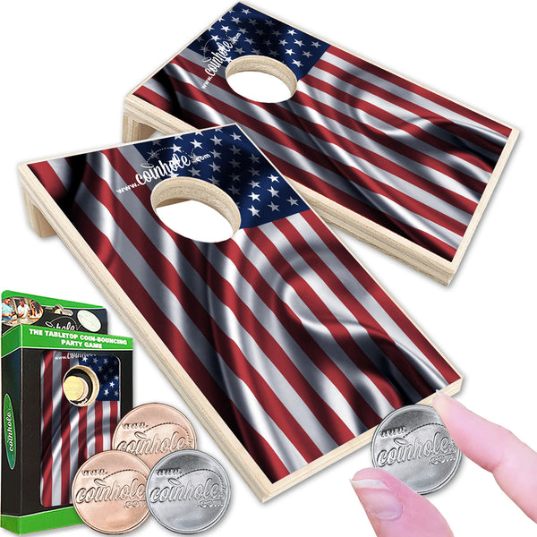 American Flag Coinhole® Tabletop Game Set