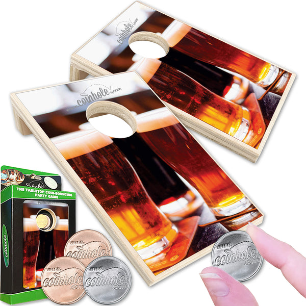 Beer Inspired Coinhole® Tabletop Game Set