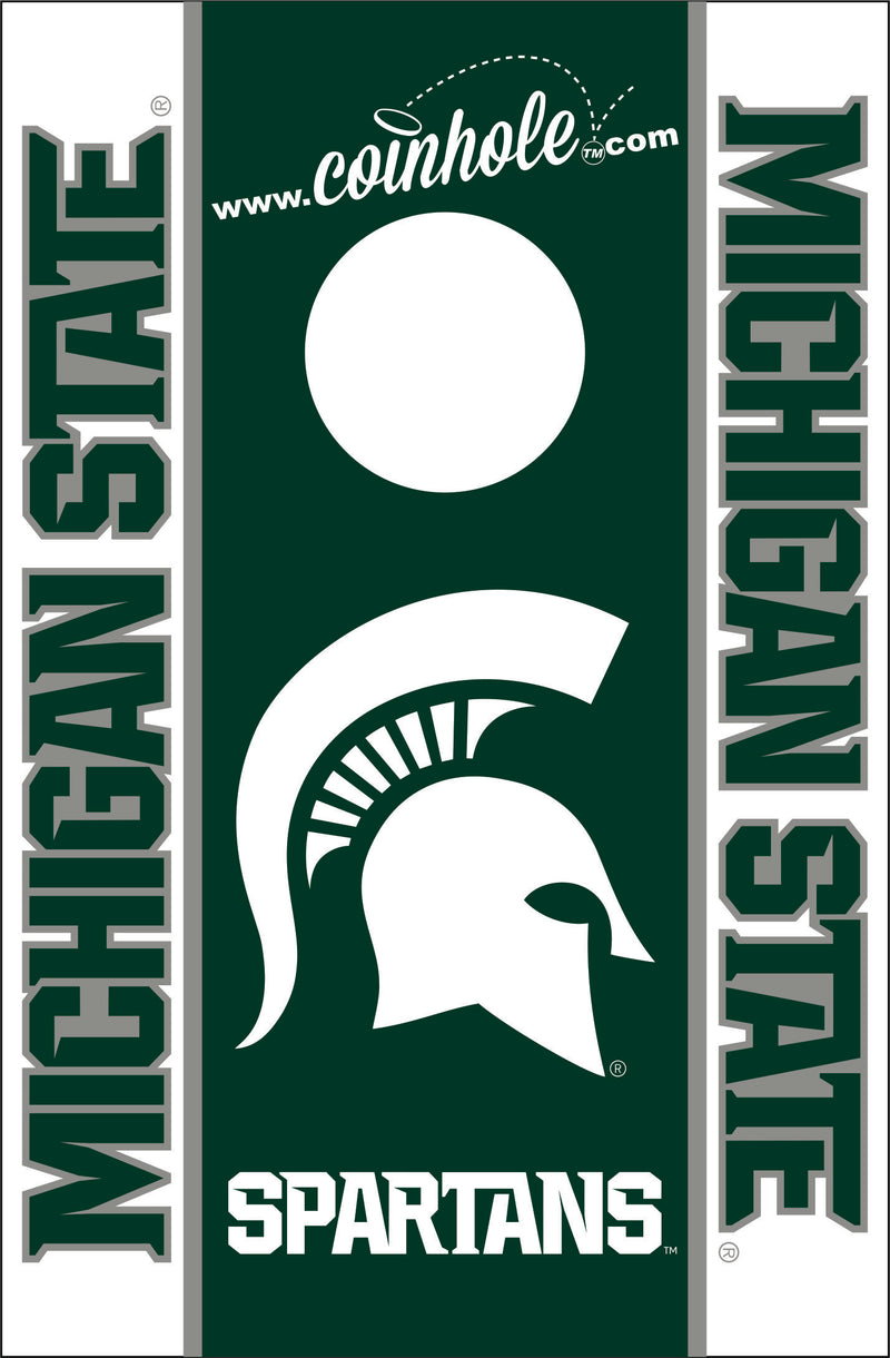 Michigan State Spartans Coinhole® Full Game Set - ★★★★★