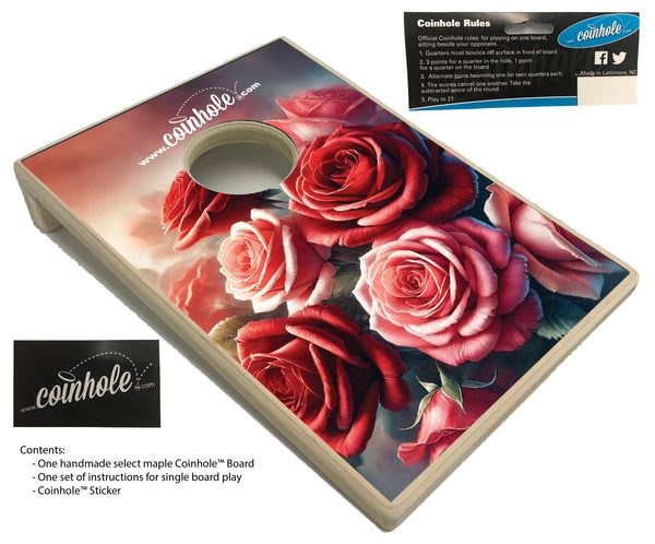 Bouquet of Roses Coinhole® Single Board