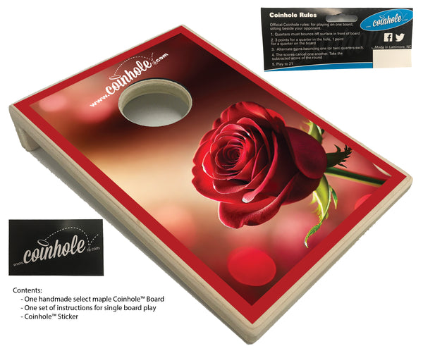 Single Rose Coinhole® Single Board