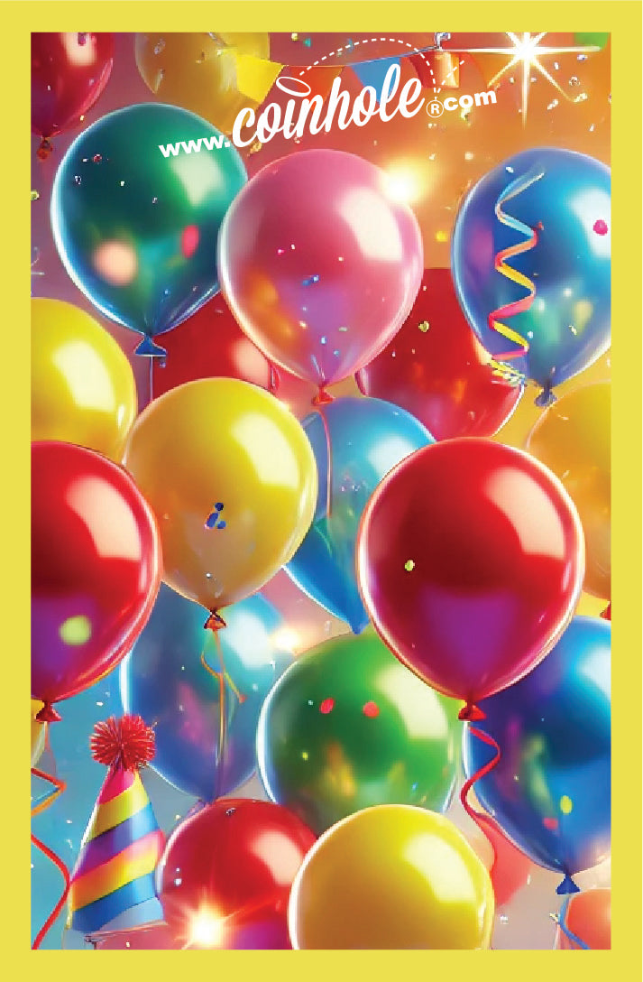 Birthday Balloon Coinhole® Single Board