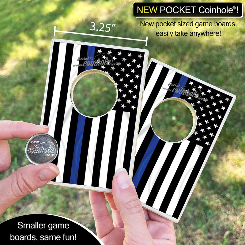 Thin Blue Line Police POCKET Coinhole­®