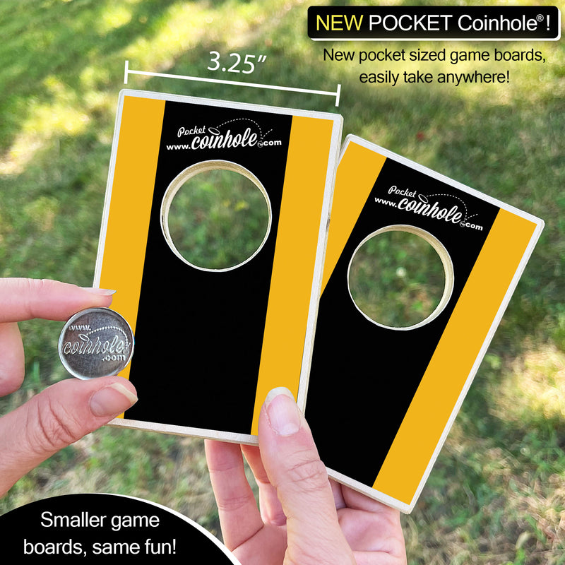 Black and Gold POCKET Coinhole®