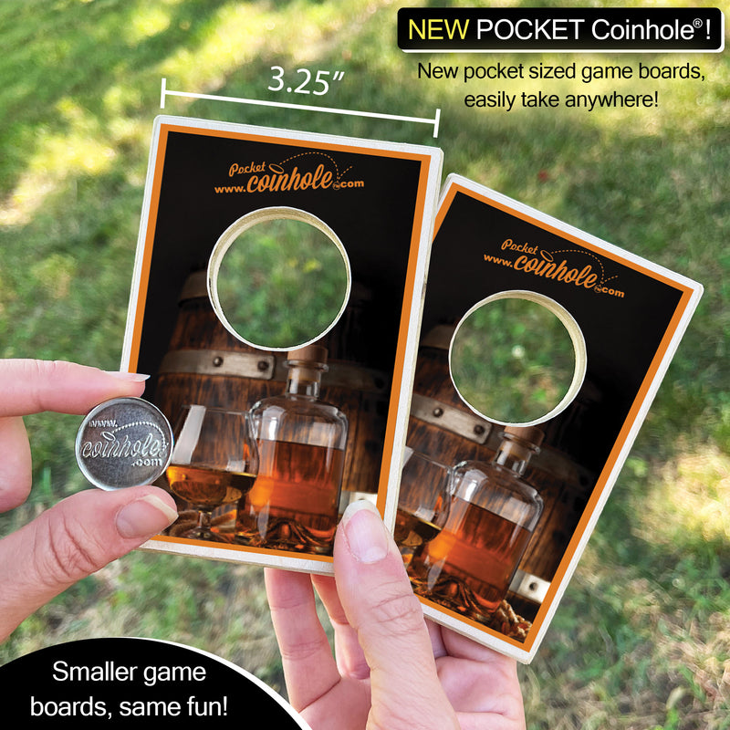 Bourbon/Whiskey Drinker POCKET Coinhole®