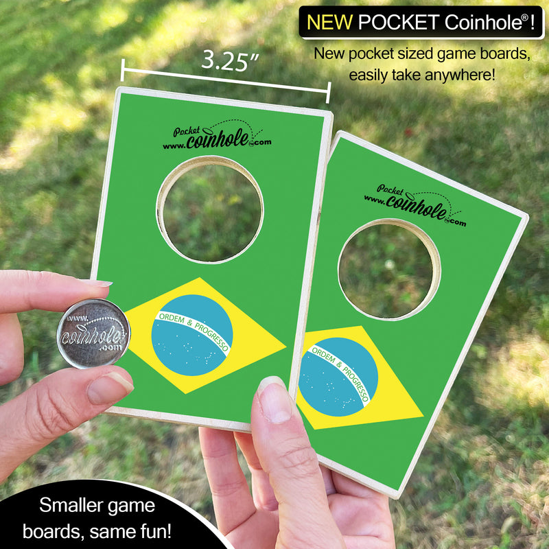 Brazil Flag POCKET Coinhole®