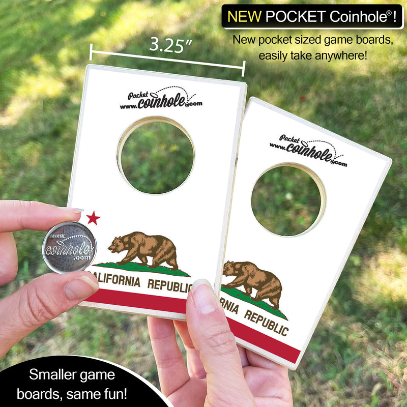 California State Flag POCKET Coinhole®