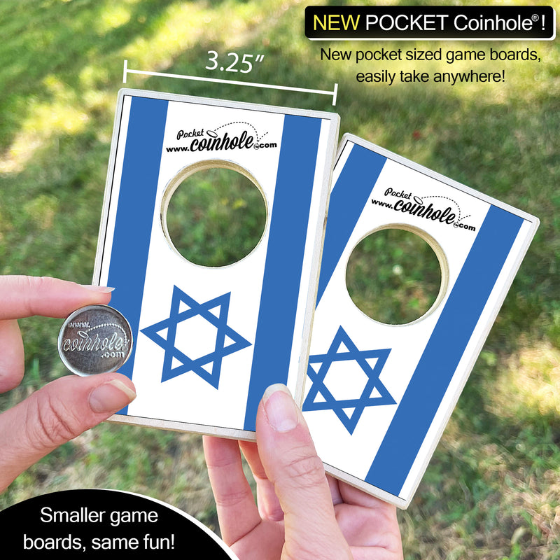 Israel Flag POCKET Coinhole®