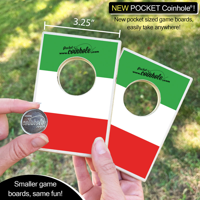 Italy Flag POCKET Coinhole®