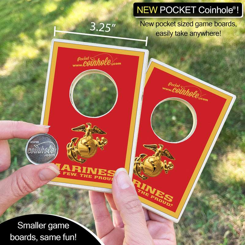 Marines Red and Gold POCKET Coinhole®