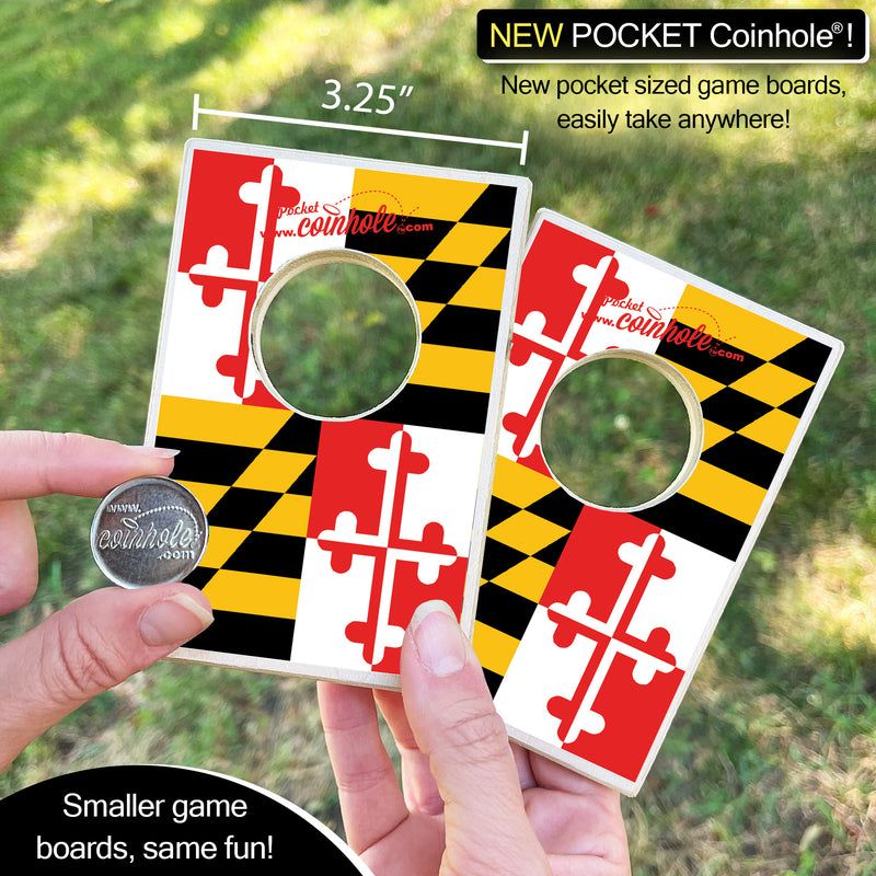 Maryland State Flag POCKET Coinhole®