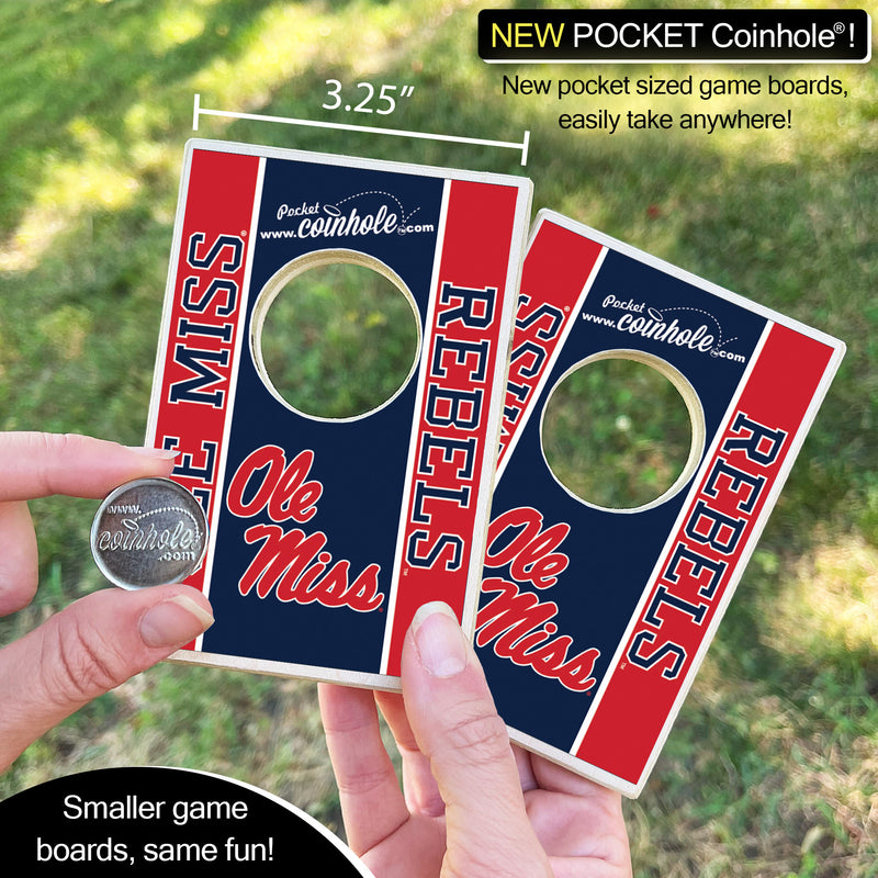 University of Mississippi Ole Miss POCKET Coinhole®