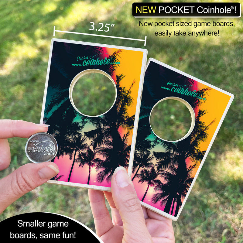 Rainbow Palm Tree POCKET Coinhole®