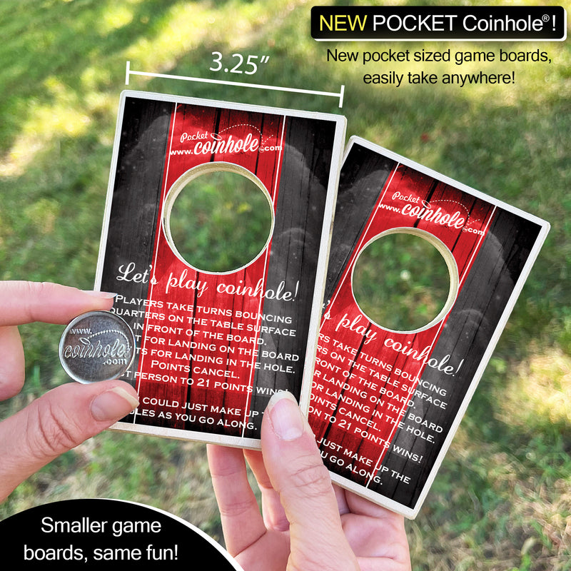 Red And Black Official POCKET Coinhole®