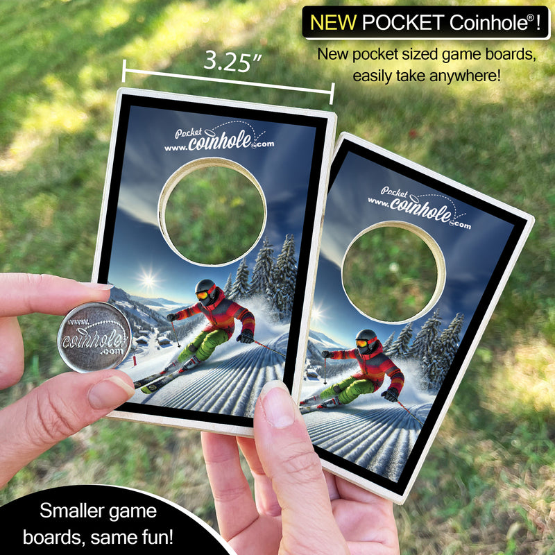 Snow Skiing POCKET Coinhole®