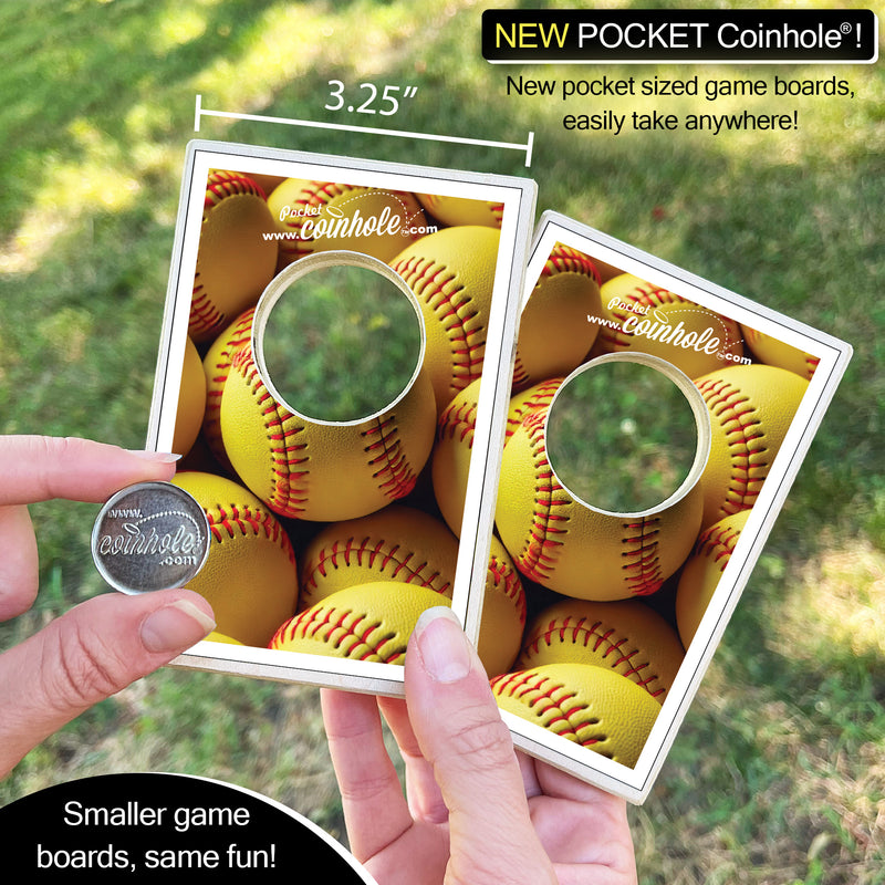 Yellow Softball Balls POCKET Coinhole®