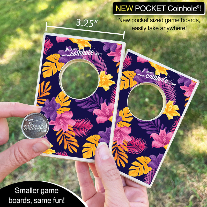 Tropical Flowers POCKET Coinhole®