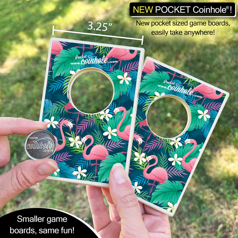 Tropical Flamingo POCKET Coinhole®