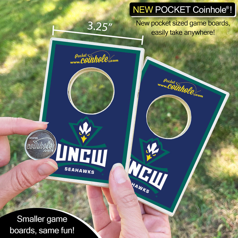 University of North Carolina Wilmington Blue POCKET Coinhole®