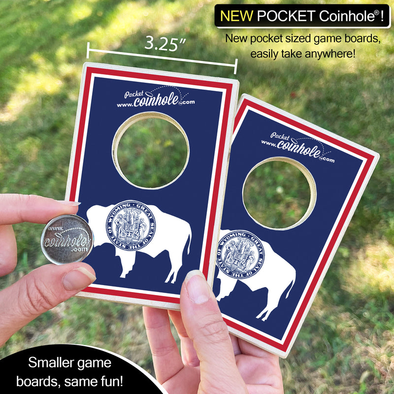 Wyoming State Flag POCKET Coinhole®