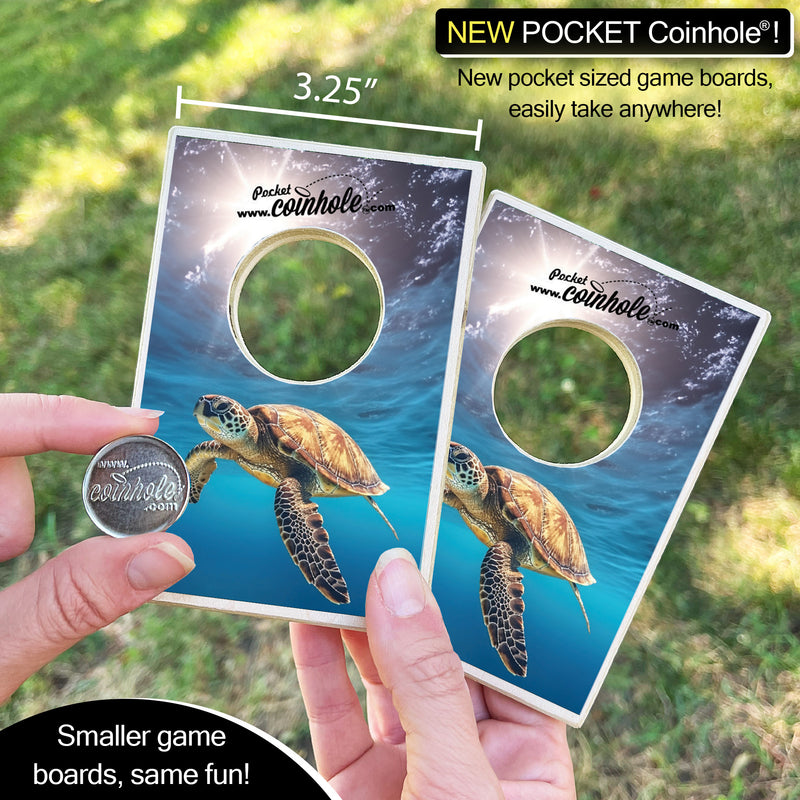 Sea Turtle POCKET Coinhole®