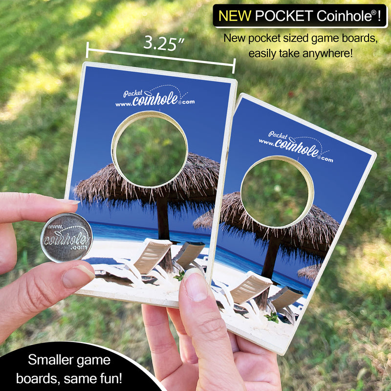 Beach Scene POCKET Coinhole®